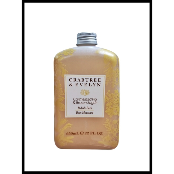 NEW Crabtree & Evelyn Bubble Bath Carmelized Fig Brown Sugar 22oz Unused NEW - Picture 1 of 5